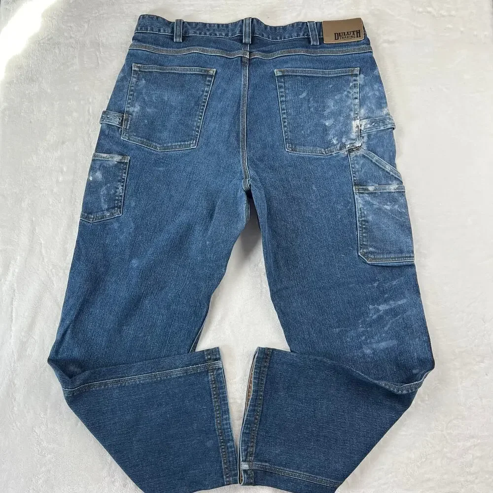 Duluth Trading Men's Carpenter Painters Jeans Size 38X31 Ballroom Flex